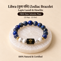 Libra (तुला राशि) Zodiac Bracelet - Lapis Lazuli & Howlite