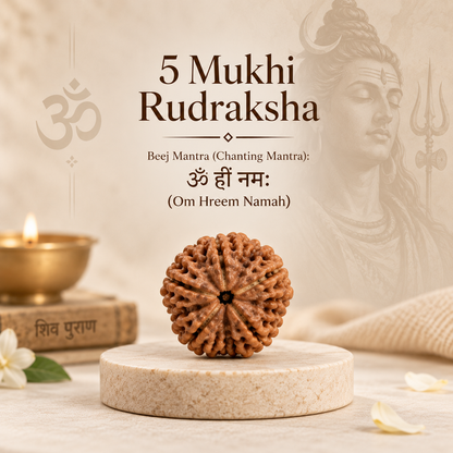 5 Mukhi Rudraksha Bracelet - 100% Original & Lab Certified