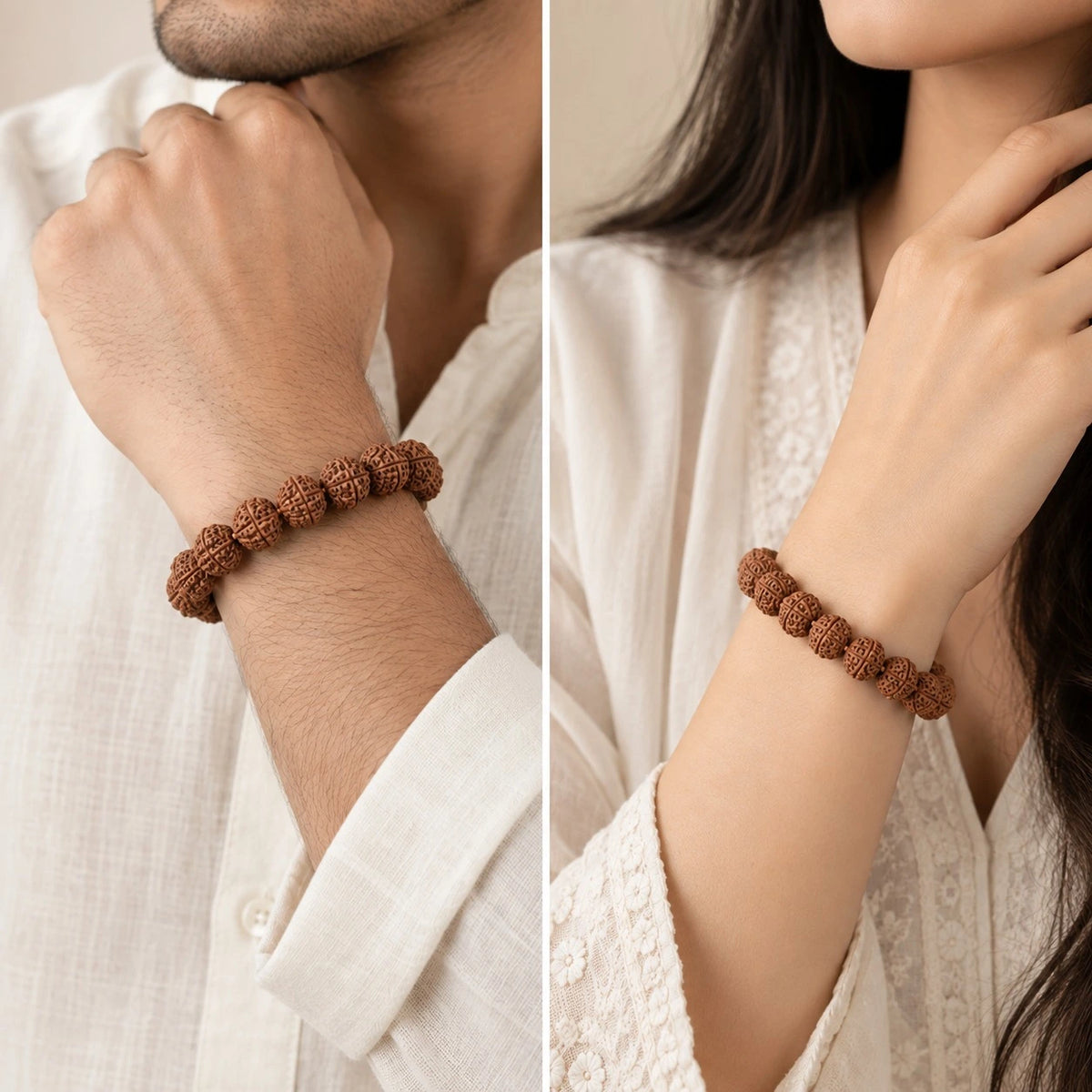 5 Mukhi Rudraksha Bracelet - 100% Original & Lab Certified