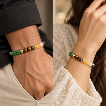 Dhan Yog Bracelet - Lab Certified with Free Raw Selenite Plate